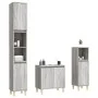 Set de muebles de baño 3 pzas madera contrachapada gris sonoma de vidaXL, Muebles de baño - Ref: Foro24-3185587, Precio: 169,...