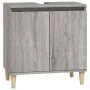 Set de muebles de baño 3 pzas madera contrachapada gris sonoma de vidaXL, Muebles de baño - Ref: Foro24-3185587, Precio: 169,...