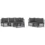 Gartenmöbel-Set 6-teilig und Kissen anthrazitgrauer Stahl von vidaXL, Gartensets - Ref: Foro24-3186827, Preis: 497,13 €, Raba...