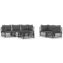 Gartenmöbel-Set 6-teilig und Kissen anthrazitgrauer Stahl von vidaXL, Gartensets - Ref: Foro24-3186827, Preis: 504,44 €, Raba...