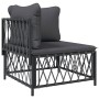 6-piece garden furniture set with anthracite grey steel cushions by vidaXL, Garden sets - Ref: Foro24-3186827, Price: 504,44 ...