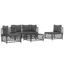 Gartenmöbel-Set 5-teilig und anthrazitgraue Stahlkissen von vidaXL, Gartensets - Ref: Foro24-3186837, Preis: 414,01 €, Rabatt: %