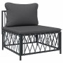 Gartenmöbel-Set 5-teilig und anthrazitgraue Stahlkissen von vidaXL, Gartensets - Ref: Foro24-3186837, Preis: 419,88 €, Rabatt: %