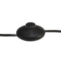 Lámpara de pie 3 pzas madera maciza de mango negro E27