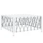 6-teiliges Gartenmöbel-Set mit Kissen aus weißem Stahl von vidaXL, Gartensets - Ref: Foro24-3186886, Preis: 370,83 €, Rabatt: %