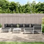 10-piece garden furniture set with cushions white steel by vidaXL, Garden sets - Ref: Foro24-3186930, Price: 642,55 €, Discou...
