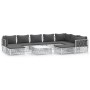 10-piece garden furniture set with cushions white steel by vidaXL, Garden sets - Ref: Foro24-3186930, Price: 642,55 €, Discou...