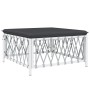 10-piece garden furniture set with cushions white steel by vidaXL, Garden sets - Ref: Foro24-3186930, Price: 642,55 €, Discou...