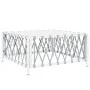 10-teiliges Gartenmöbel-Set mit Kissen aus weißem Stahl von vidaXL, Gartensets - Ref: Foro24-3186930, Preis: 633,88 €, Rabatt: %