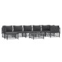 8-teiliges Gartenmöbel-Set mit anthrazitfarbenen Stahlkissen von vidaXL, Gartensets - Ref: Foro24-3186899, Preis: 659,97 €, R...