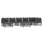 Juego de muebles de jardín 8 pzas con cojines acero antracita de vidaXL, Conjuntos de jardín - Ref: Foro24-3186899, Precio: 6...