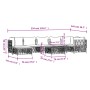 8-teiliges Gartenmöbel-Set mit anthrazitfarbenen Stahlkissen von vidaXL, Gartensets - Ref: Foro24-3186899, Preis: 659,97 €, R...