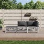 3-teiliges Gartenmöbel-Set mit Kissen aus weißem Stahl von vidaXL, Gartensets - Ref: Foro24-3186846, Preis: 174,82 €, Rabatt: %