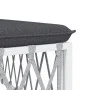 3-teiliges Gartenmöbel-Set mit Kissen aus weißem Stahl von vidaXL, Gartensets - Ref: Foro24-3186846, Preis: 174,82 €, Rabatt: %