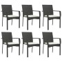 7-piece garden dining set and black synthetic rattan cushions by vidaXL, Garden sets - Ref: Foro24-3184991, Price: 521,70 €, ...