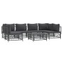 7-teiliges Gartenmöbel-Set mit anthrazitfarbenen Stahlkissen von vidaXL, Gartensets - Ref: Foro24-3186911, Preis: 610,53 €, R...