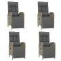 5-piece garden dining set with gray synthetic rattan cushions by vidaXL, Garden sets - Ref: Foro24-3185046, Price: 660,85 €, ...