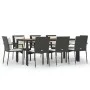 9-piece garden dining set and black synthetic rattan cushions by vidaXL, Garden sets - Ref: Foro24-3157968, Price: 773,64 €, ...