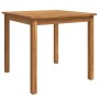 Juego de comedor de jardín 5 piezas madera maciza de acacia