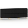 Aparadores 3 uds madera contrachapada negro 60x35x70 cm de vidaXL, Aparadores - Ref: Foro24-3185768, Precio: 228,44 €, Descue...