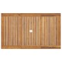 Juego de comedor para jardín 7 piezas madera maciza acacia