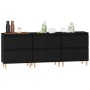 Sideboards 3 Stück schwarzes Sperrholz 60x35x70 cm von vidaXL, Sideboards - Ref: Foro24-3185768, Preis: 228,63 €, Rabatt: %