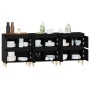 Sideboards 3 Stück schwarzes Sperrholz 60x35x70 cm von vidaXL, Sideboards - Ref: Foro24-3185768, Preis: 228,63 €, Rabatt: %