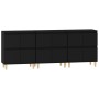 Sideboards 3 Stück schwarzes Sperrholz 60x35x70 cm von vidaXL, Sideboards - Ref: Foro24-3185768, Preis: 228,63 €, Rabatt: %
