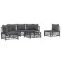 Gartenmöbel-Set 6-teilig und anthrazitgraue Stahlkissen von vidaXL, Gartensets - Ref: Foro24-3186841, Preis: 513,96 €, Rabatt: %