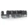 6-teiliges Gartenmöbel-Set mit anthrazitgrauen Stahlkissen von vidaXL, Gartensets - Ref: Foro24-3186887, Preis: 505,61 €, Rab...