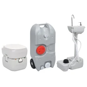 Toilet set with sink and portable water tank for camping by vidaXL, Camping and hiking - Ref: Foro24-3186671, Price: 359,61 €...