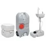Toilettenset mit Waschbecken und tragbarem Wassertank für Camping von vidaXL, Camping und Wandern - Ref: Foro24-3186671, Prei...