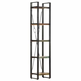 Estantería de 5 niveles madera maciza reciclada 40x30x180 cm
