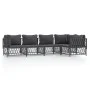 5-teiliges Gartenmöbel-Set mit anthrazitfarbenen Stahlkissen von vidaXL, Gartensets - Ref: Foro24-3186873, Preis: 452,39 €, R...