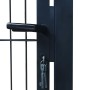 Cancela de valla 2D individual gris antracita 106x170 cm de vidaXL, Puertas de jardín - Ref: Foro24-141742, Precio: 212,66 €,...