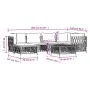7-teiliges Gartenmöbel-Set mit anthrazitfarbenen Stahlkissen von vidaXL, Gartensets - Ref: Foro24-3186895, Preis: 559,37 €, R...