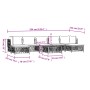 8-teiliges Gartenmöbel-Set mit Kissen aus weißem Stahl von vidaXL, Gartensets - Ref: Foro24-3186906, Preis: 472,35 €, Rabatt: %