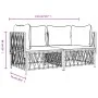Garden furniture set 2 pieces and anthracite gray steel cushions by vidaXL, Garden sets - Ref: Foro24-3186813, Price: 182,47 ...