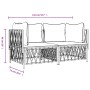 Gartenmöbel-Set 2-teilig und anthrazitgraue Stahlkissen von vidaXL, Gartensets - Ref: Foro24-3186813, Preis: 184,75 €, Rabatt: %