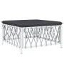 Juego de muebles de jardín 6 piezas con cojines acero blanco de vidaXL, Conjuntos de jardín - Ref: Foro24-3186900, Precio: 34...