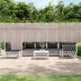 7-teiliges Gartenmöbel-Set mit Kissen aus weißem Stahl von vidaXL, Gartensets - Ref: Foro24-3186888, Preis: 443,77 €, Rabatt: %