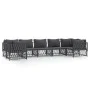 Garden furniture set 7 pieces and anthracite gray steel cushions by vidaXL, Garden sets - Ref: Foro24-3186923, Price: 629,37 ...