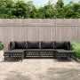 6-teiliges Gartenmöbel-Set aus Stahl mit anthrazitfarbenen Kissen von vidaXL, Gartensets - Ref: Foro24-3186901, Preis: 470,57...