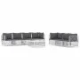 8-piece garden furniture set with cushions white steel by vidaXL, Garden sets - Ref: Foro24-3186828, Price: 505,04 €, Discoun...