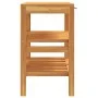 Washbasin cabinet with 2 solid wood shelves 74x45x75 cm by vidaXL, bathroom vanities - Ref: Foro24-353955, Price: 187,62 €, D...