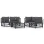 5-teiliges Gartenmöbel-Set und anthrazitgraue Stahlkissen von vidaXL, Gartensets - Ref: Foro24-3186825, Preis: 406,57 €, Raba...