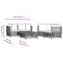 5-teiliges Gartenmöbel-Set und anthrazitgraue Stahlkissen von vidaXL, Gartensets - Ref: Foro24-3186825, Preis: 417,75 €, Raba...