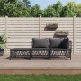 Garden furniture set 3 pieces and anthracite gray steel cushions by vidaXL, Garden sets - Ref: Foro24-3186847, Price: 240,00 ...