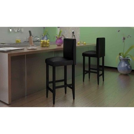 Barhocker 6 Einheiten aus schwarzem Kunstleder von vidaXL, Küchenhocker - Ref: Foro24-160716, Preis: 610,83 €, Rabatt: %