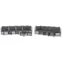Gartenmöbel-Set 9-tlg. und Kissen anthrazitgrauer Stahl von vidaXL, Gartensets - Ref: Foro24-3186831, Preis: 814,66 €, Rabatt: %